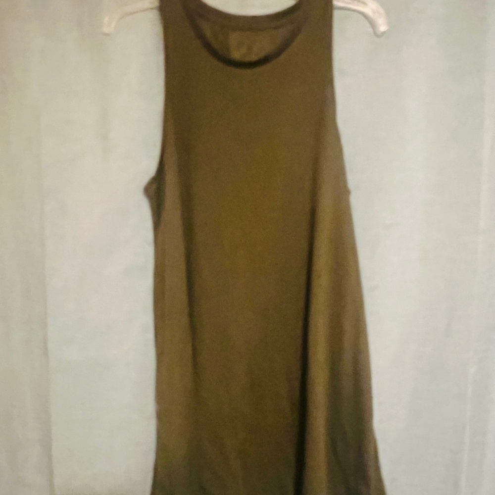 Olive Green Hurley Sleeveless Racerback Style Dress Size L